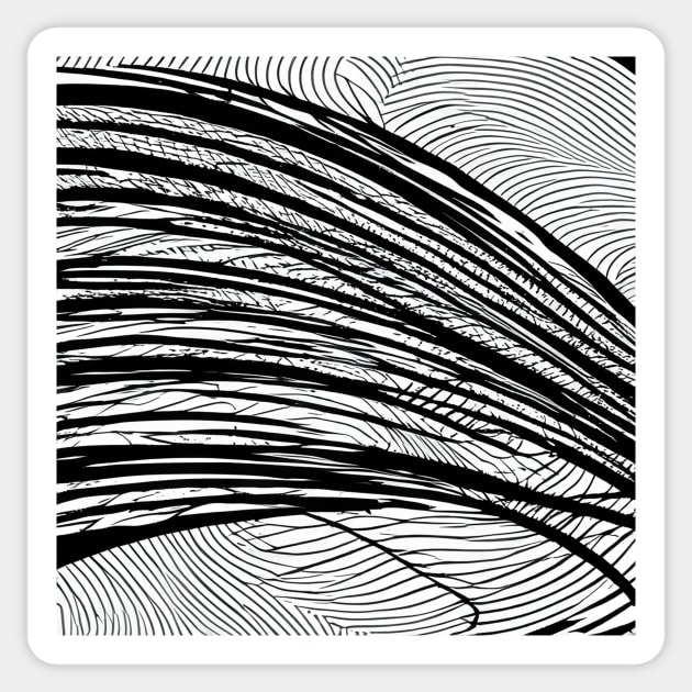 Lines 21 Sticker by ABSTRACT-IVISM